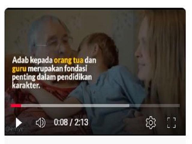 <center>Adab Kepada Orang Tua dan Guru</center> video
