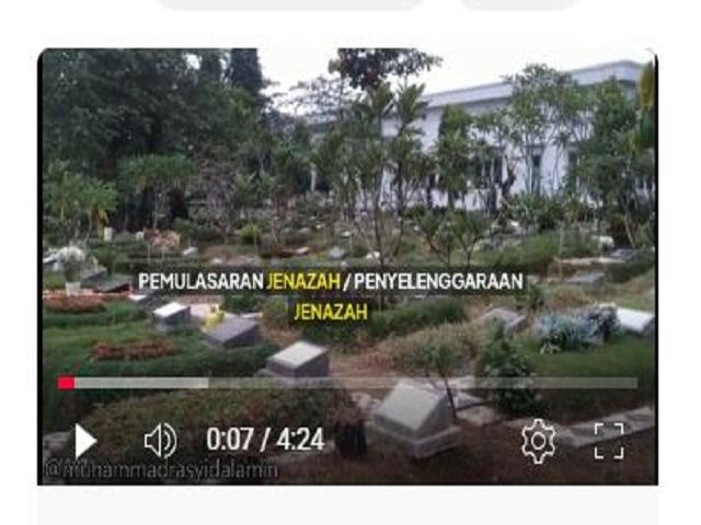 <center>Pemulasaran Jenazah</center> video